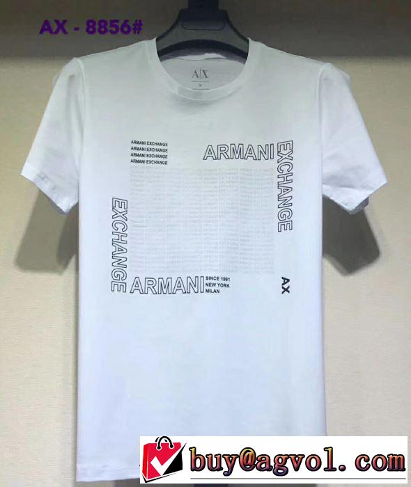 半袖Tシャツ 大胆にデザインオシャレ新品 アルマーニ 春夏の流行り2019新品 ARMANI  多色可選 特に注目したい