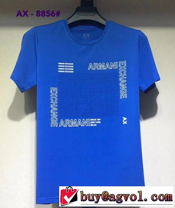 半袖Tシャツ 大胆にデザインオシャレ新品 アルマーニ 春夏の流行り2019新品 ARMANI  多色可選 特に注目したい