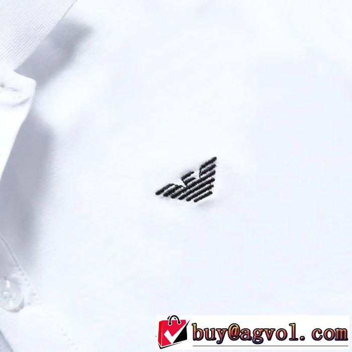 大人のこなれた着こなし  半袖Tシャツ 多色可選 2019春夏も引き続きトレンド アルマーニ ARMANI