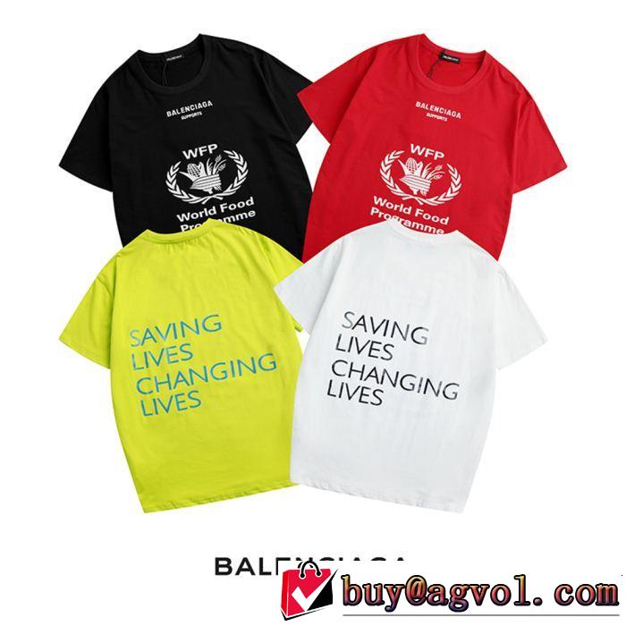 BALENCIAGA バレンシアガ 半袖Tシャツ 4色可選 る春夏おすすめの人気商品 ちょっと大人の印象