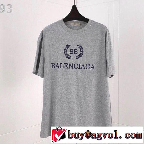 多色可選 2019即旬な装いに Tシャツ/ティーシャツ  夏にぴったり限定アイテム バレンシアガ BALENCIAGA