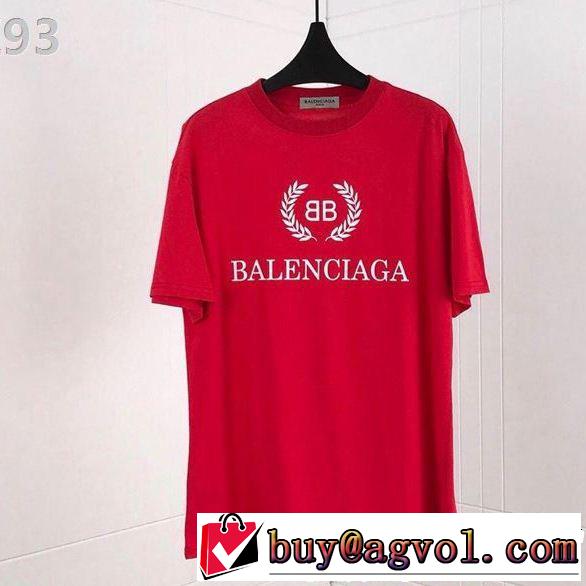 多色可選 2019即旬な装いに Tシャツ/ティーシャツ  夏にぴったり限定アイテム バレンシアガ BALENCIAGA