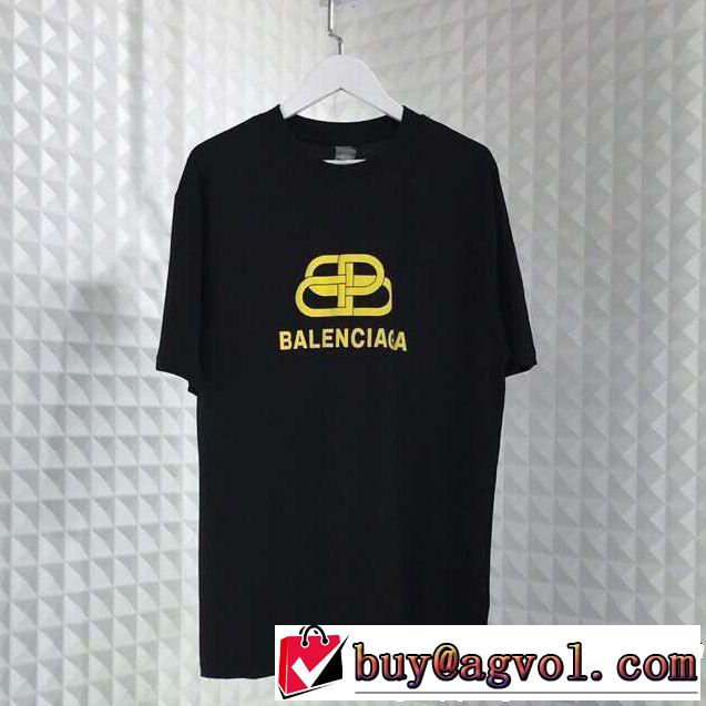  Tシャツ/ティーシャツ  切りっぱなしデザイン バレンシアガ BALENCIAGA 2色可選 大人のカジュアルスタイル 