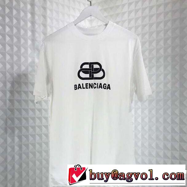 Tシャツ/ティーシャツ  切りっぱなしデザイン バレンシアガ BALENCIAGA 2色可選 大人のカジュアルスタイル