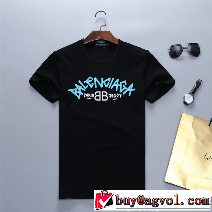 2019春夏のトレンド新商品 上品な涼やかさある印象に BALENCIAGA バレンシアガ 半袖Tシャツ 3色可選