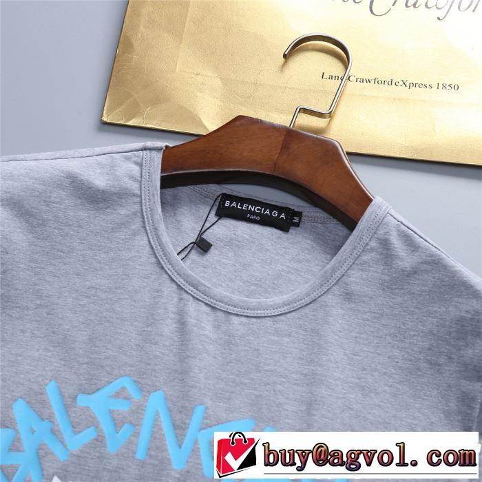 2019春夏のトレンド新商品 上品な涼やかさある印象に BALENCIAGA バレンシアガ 半袖Tシャツ 3色可選