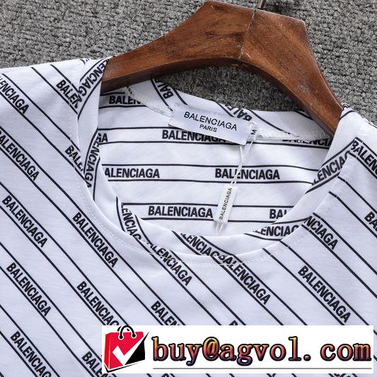 【2019春夏】最新コレクション お洒落トレンド人気 バレンシアガ BALENCIAGA 半袖Tシャツ 2色可選