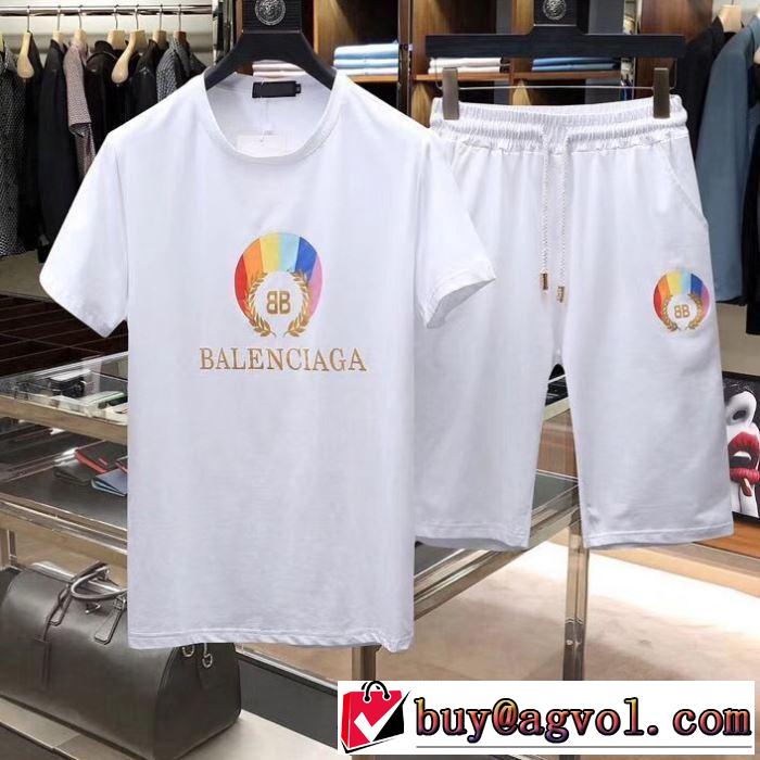 バレンシアガ BALENCIAGA 上下セット 2色可選 2019年春夏シーズンの人気 絶妙にオシャレ人気アイテム