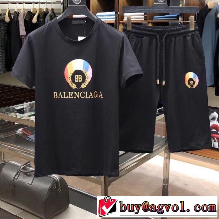 バレンシアガ BALENCIAGA 上下セット 2色可選 2019年春夏シーズンの人気 絶妙にオシャレ人気アイテム