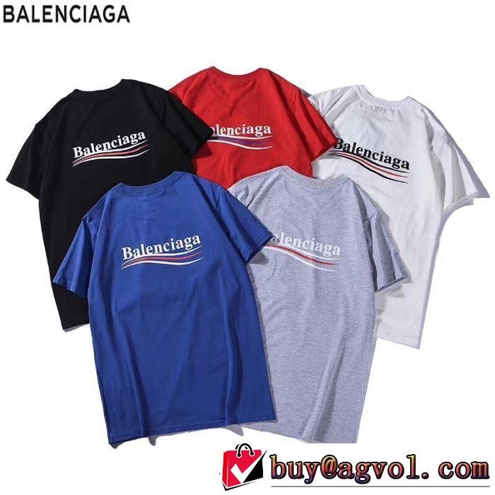夏にぴったり限定アイテム バレンシアガ BALENCIAGA 半袖Tシャツ 多色可選 2019夏ファション新品