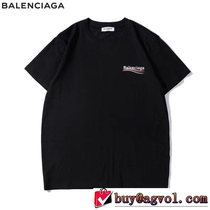 夏にぴったり限定アイテム バレンシアガ BALENCIAGA 半袖Tシャツ 多色可選 2019夏ファション新品