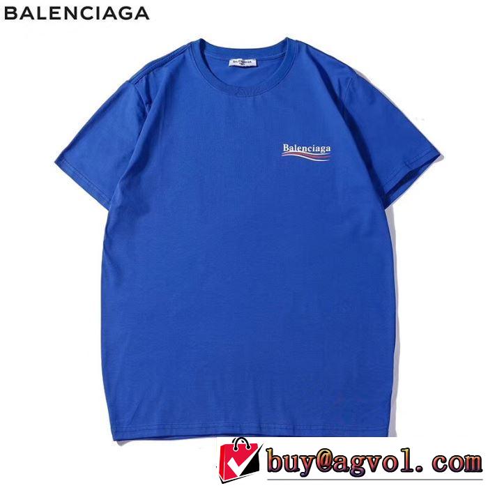 夏にぴったり限定アイテム バレンシアガ BALENCIAGA 半袖Tシャツ 多色可選 2019夏ファション新品