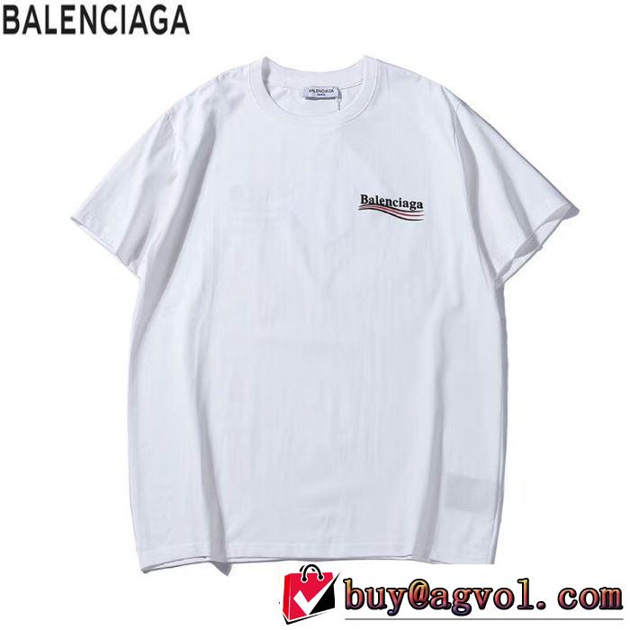 夏にぴったり限定アイテム バレンシアガ BALENCIAGA 半袖Tシャツ 多色可選 2019夏ファション新品