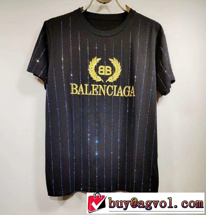 男女兼用 2色可選  半袖Tシャツ 春夏のトレンドアイテム 2019春夏トレンドアイテム バレンシアガ BALENCIAGA