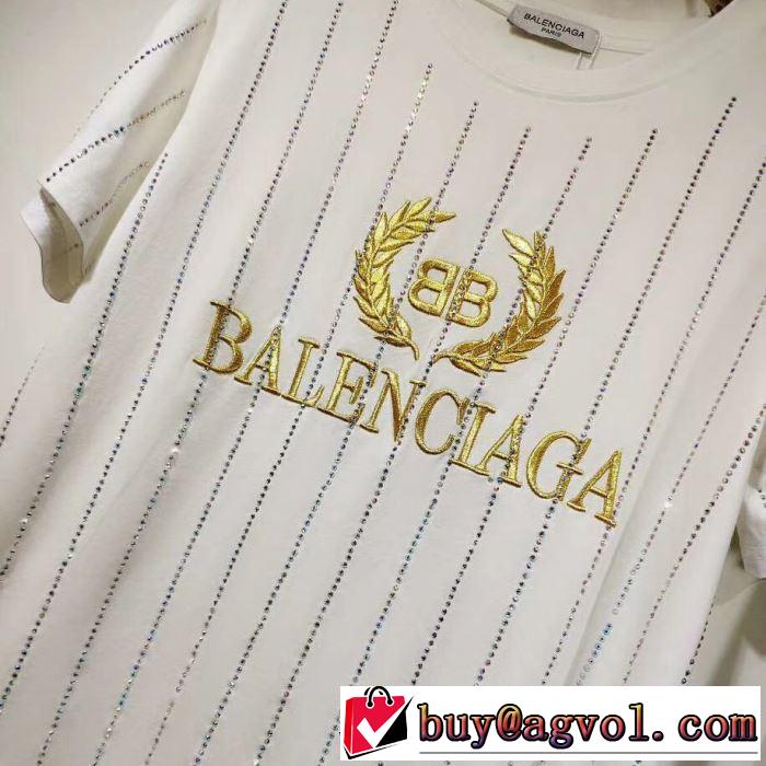 男女兼用 2色可選  半袖Tシャツ 春夏のトレンドアイテム 2019春夏トレンドアイテム バレンシアガ BALENCIAGA
