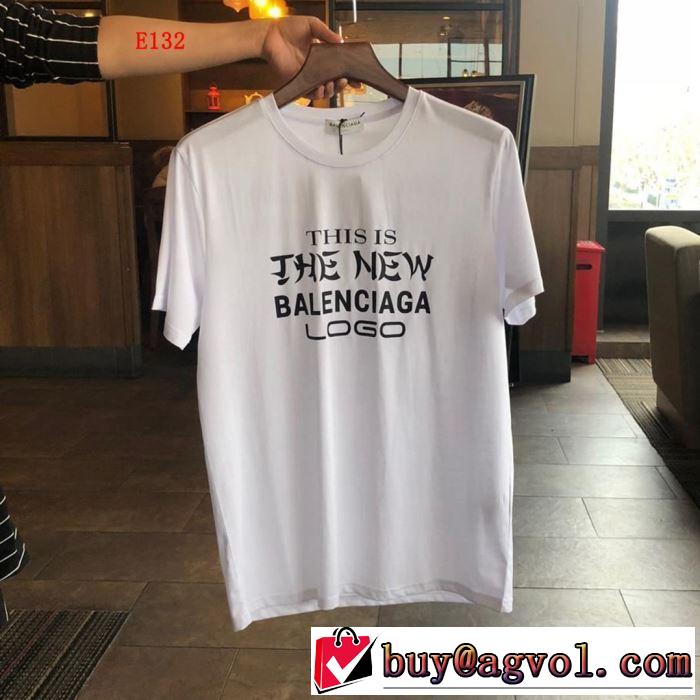 今流行りの最新コレクション バレンシアガ BALENCIAGA 半袖Tシャツ 2色可選 爽やかカジュアル人気