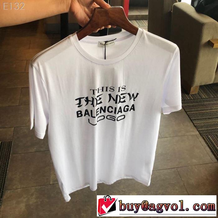 今流行りの最新コレクション バレンシアガ BALENCIAGA 半袖Tシャツ 2色可選 爽やかカジュアル人気