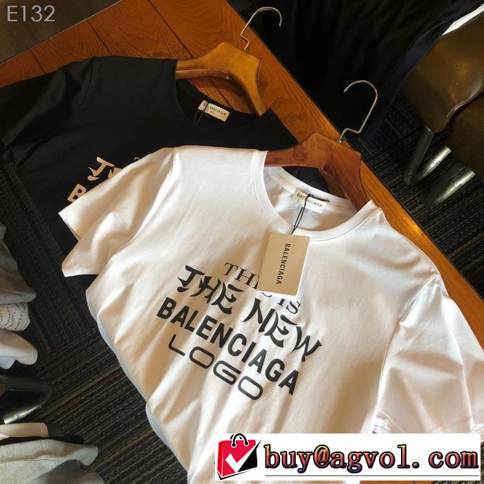 今流行りの最新コレクション バレンシアガ BALENCIAGA 半袖Tシャツ 2色可選 爽やかカジュアル人気