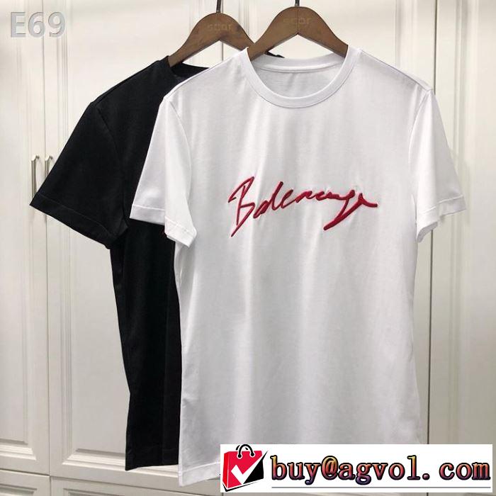 バレンシアガ BALENCIAGA 半袖Tシャツ 2色可選 2019春夏トレンドアイテム 今季流行りの人気新作