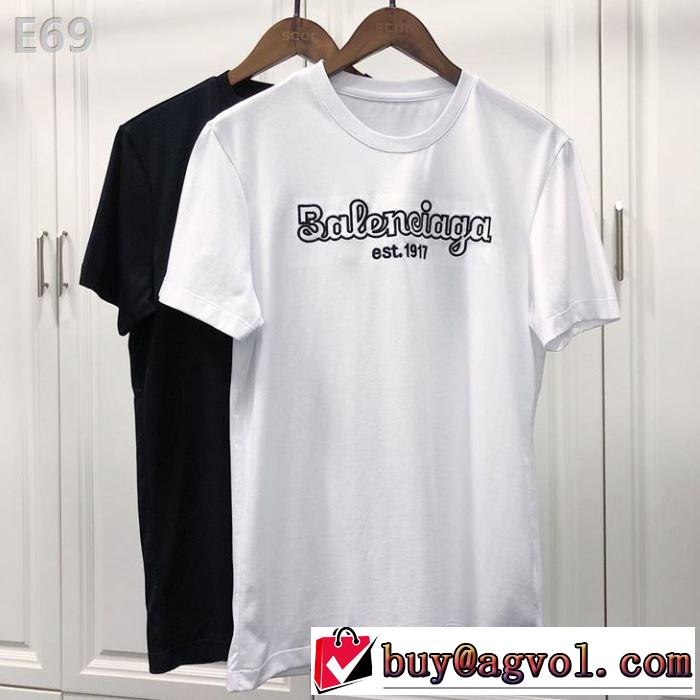 2019年春夏流行ファッション 大人の可愛さを引き立て バレンシアガ BALENCIAGA 半袖Tシャツ 2色可選