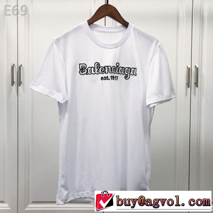 2019年春夏流行ファッション 大人の可愛さを引き立て バレンシアガ BALENCIAGA 半袖Tシャツ 2色可選