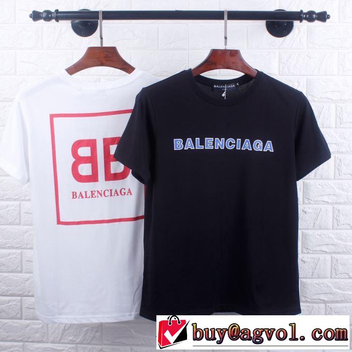 2019春夏も引き続きトレンド バレンシアガ 大人のカジュアルスタイル BALENCIAGA 2色可選 半袖Tシャツ 洗練された印象に