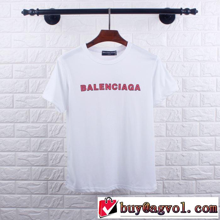 2019春夏も引き続きトレンド バレンシアガ 大人のカジュアルスタイル BALENCIAGA 2色可選 半袖Tシャツ 洗練された印象に