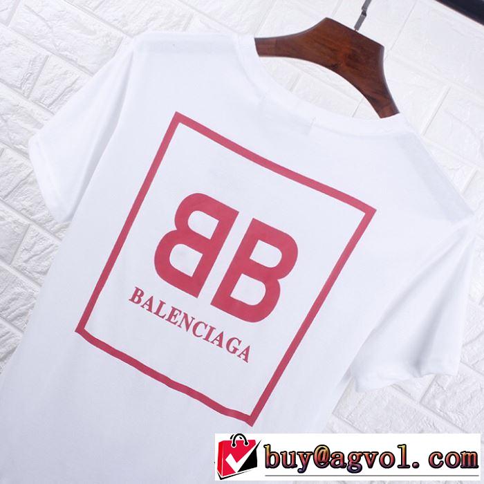 2019春夏も引き続きトレンド バレンシアガ 大人のカジュアルスタイル BALENCIAGA 2色可選 半袖Tシャツ 洗練された印象に