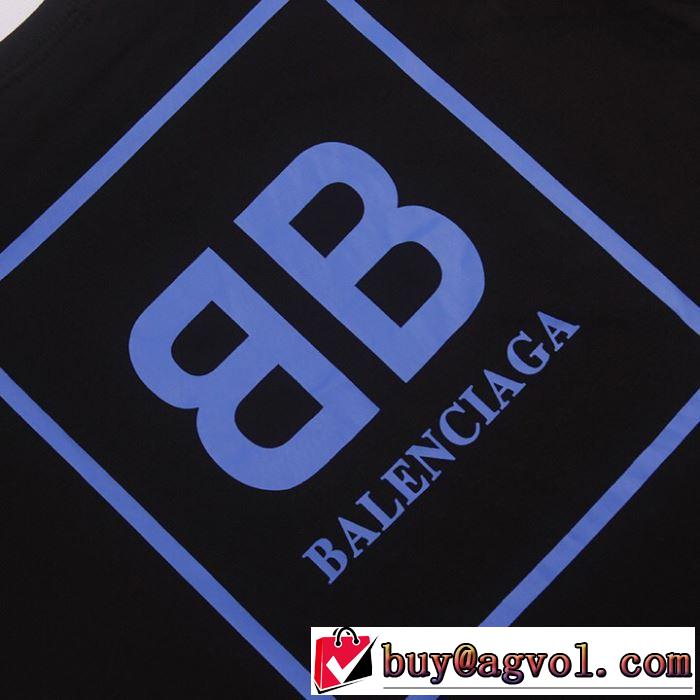 2019春夏も引き続きトレンド バレンシアガ 大人のカジュアルスタイル BALENCIAGA 2色可選 半袖Tシャツ 洗練された印象に