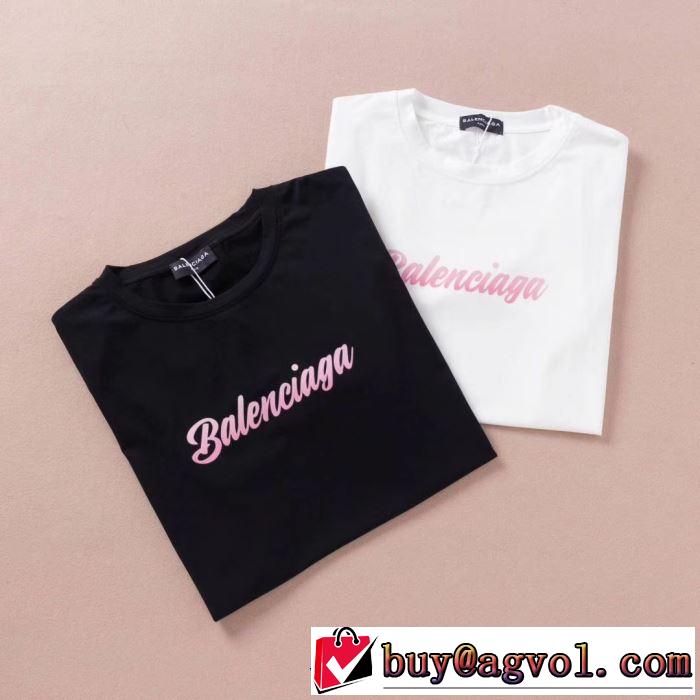 素敵なスタイルで夏の定番 バレンシアガ 2019SSのトレンド商品 BALENCIAGA 2色可選 半袖Tシャツ 今年春夏ファション流行り