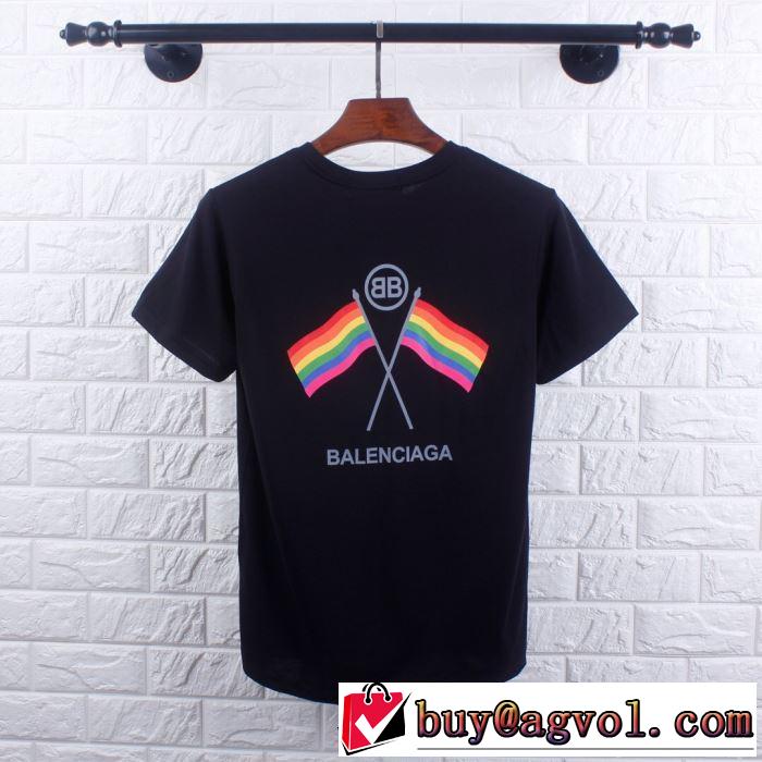 2色可選  夏大人気のアイテム バレンシアガ BALENCIAGA 2019春夏のトレンド新商品半袖Tシャツ 鮮度が手に入る