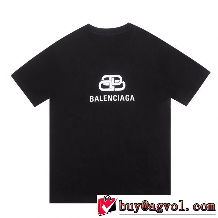 バレンシアガ BALENCIAGA 注目度が高まり最新コレクション2019春夏トレンドアイテム  多色可選 半袖Tシャツ 夏にぴったり上品
