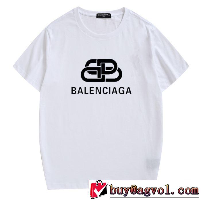 バレンシアガ BALENCIAGA 注目度が高まり最新コレクション2019春夏トレンドアイテム  多色可選 半袖Tシャツ 夏にぴったり上品