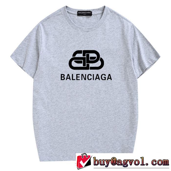 バレンシアガ BALENCIAGA 注目度が高まり最新コレクション2019春夏トレンドアイテム  多色可選 半袖Tシャツ 夏にぴったり上品
