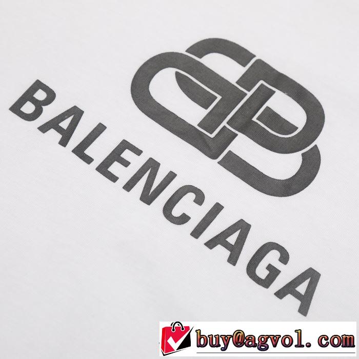 バレンシアガ BALENCIAGA 注目度が高まり最新コレクション2019春夏トレンドアイテム  多色可選 半袖Tシャツ 夏にぴったり上品