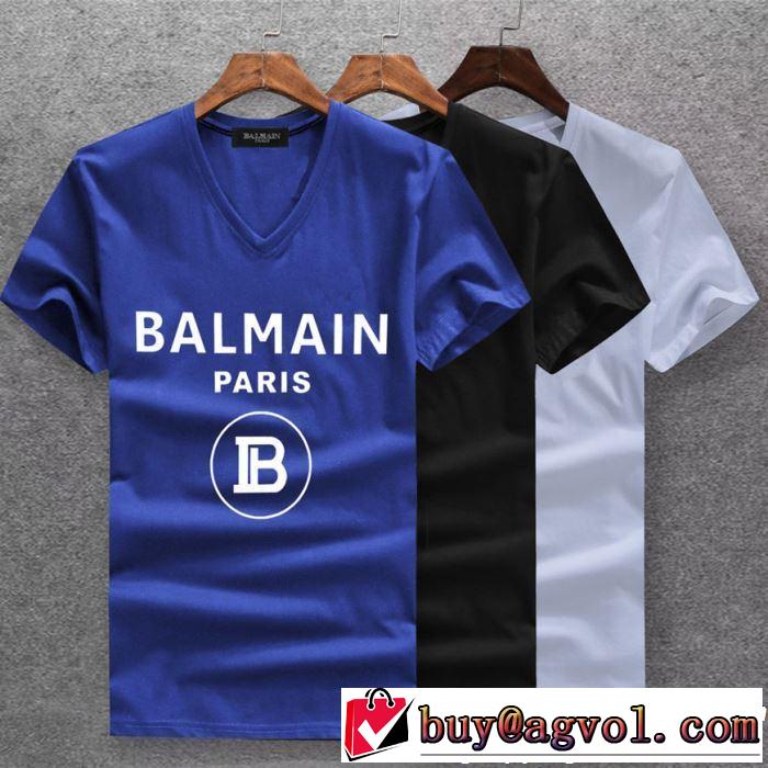 BALMAIN バルマン 半袖Tシャツ 3色可選 2019年春夏のトレンドアイテム 今季トレンドの限定アイテム