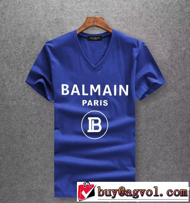 BALMAIN バルマン 半袖Tシャツ 3色可選 2019年春夏のトレンドアイテム 今季トレンドの限定アイテム