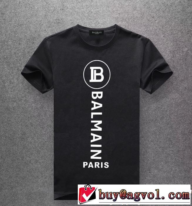 2019春夏も引き続き人気セール 春夏シンプルファッションでOK！ BALMAIN バルマン 半袖Tシャツ 4色可選