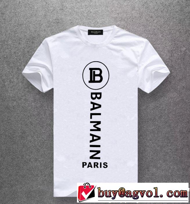 2019春夏も引き続き人気セール 春夏シンプルファッションでOK！ BALMAIN バルマン 半袖Tシャツ 4色可選