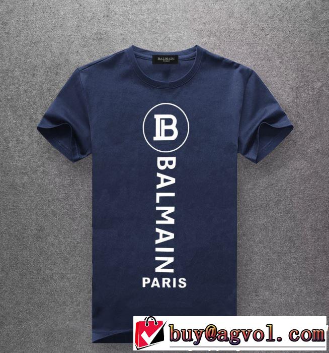 2019春夏も引き続き人気セール 春夏シンプルファッションでOK！ BALMAIN バルマン 半袖Tシャツ 4色可選