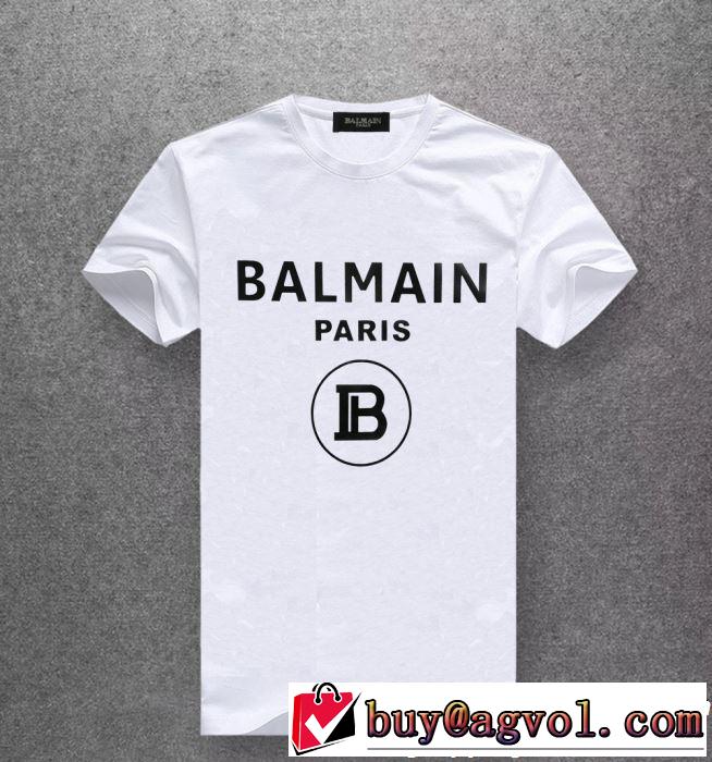 2019年春夏シーズンの人気 オススメしたい最新注目ファション BALMAIN バルマン 半袖Tシャツ 多色可選