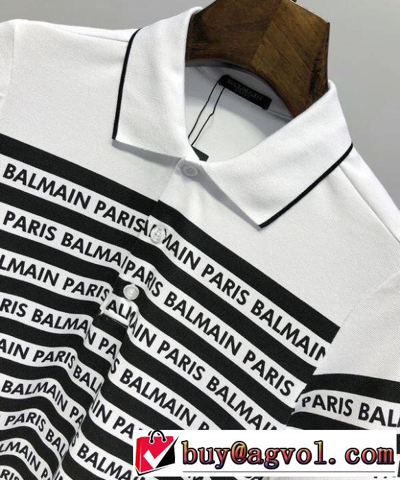 バルマンやっと見つけた国内即発 BALMAIN  Tシャツ/半袖  2色可選 2019限定 男性に人気