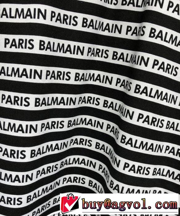 バルマンやっと見つけた国内即発 BALMAIN  Tシャツ/半袖  2色可選 2019限定 男性に人気