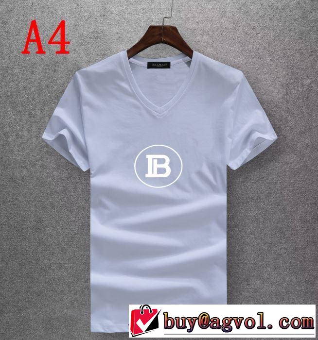 正規品保証19春夏 バルマン  Tシャツ/半袖  多色可選最新先取りおしゃれなロゴ入り BALMAIN