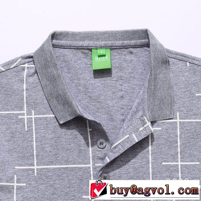 半袖Tシャツ 4色可選 クラシカルな雰囲気 大人の可愛さを引き立て HUGO BOSS ヒューゴボス