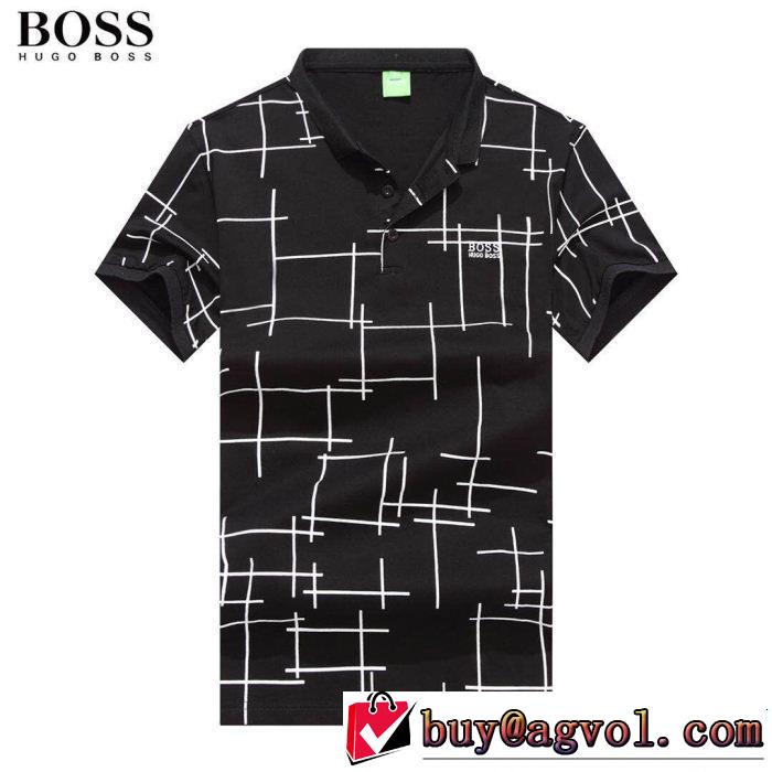サラサラの着心地 HUGO BOSS ヒューゴボス 半袖Tシャツ 4色可選 ちょっと大人の印象