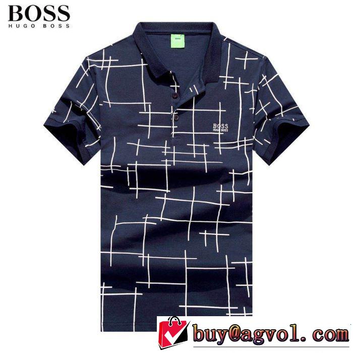 サラサラの着心地 HUGO BOSS ヒューゴボス 半袖Tシャツ 4色可選 ちょっと大人の印象