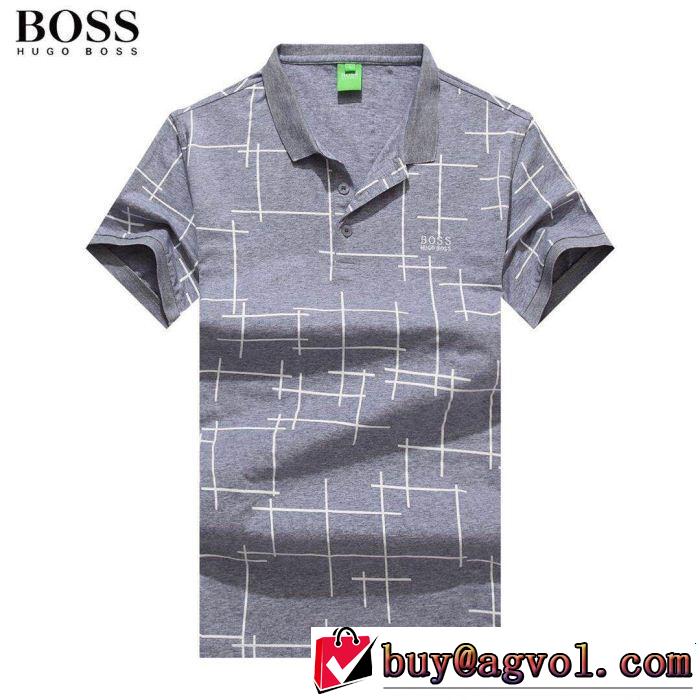 サラサラの着心地 HUGO BOSS ヒューゴボス 半袖Tシャツ 4色可選 ちょっと大人の印象