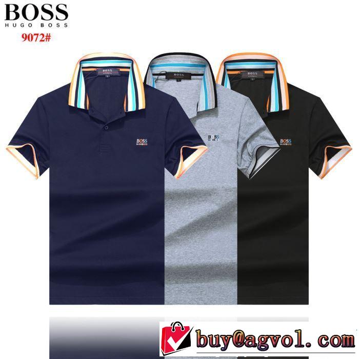 HUGO BOSS ヒューゴボス 半袖Tシャツ 3色可選 2019年春夏のトレンドアイテム クラシカルな雰囲気