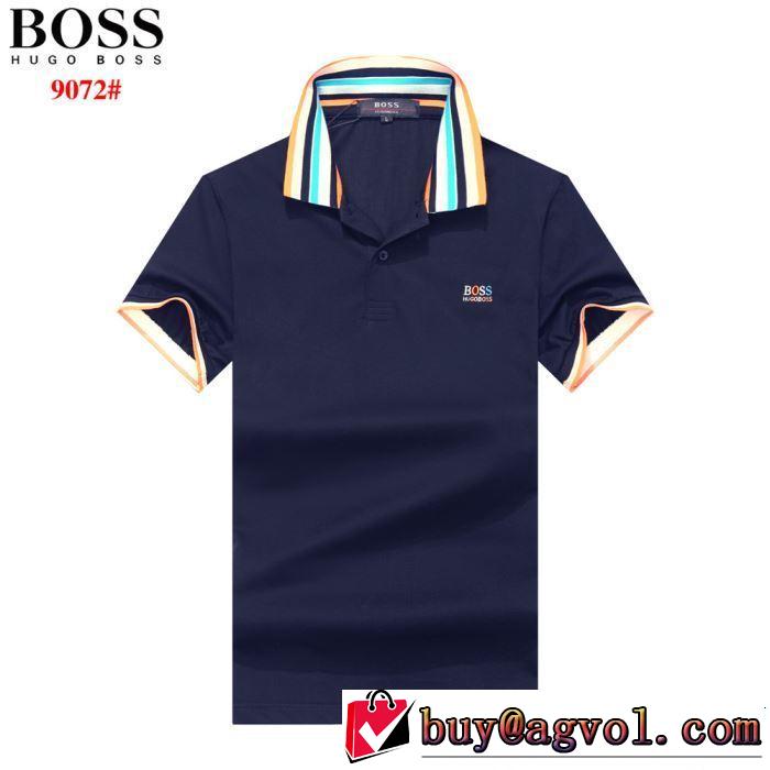 HUGO BOSS ヒューゴボス 半袖Tシャツ 3色可選 2019年春夏のトレンドアイテム クラシカルな雰囲気